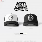 หมวกแก๊ปฟองน้ำ Flexลาย DEUS EX MACHINA ออกเเบบลงตัวกับหมวกเเก๊ปฟองน้ำตาข่ายดำ  สามารถปรับไซด์ได้ มี2สีให้เลือก NO . F7AH15-0135