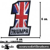 อาร์ม triumph ไทรอัมพ์มอเตอร์ไซเคิลส์ งานปักคุณภาพสูง No.F3Aa51-0007