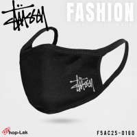  ผ้าปิดปากสีดำลาย stussy  No.F5Ac25-0160