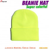 Beanie Hat หมวกไหมพรหม สีจี๊ดจ๊าด ไอเทมฮอตใส่ไปเที่ยวในฤดูหนาว No.F5Ah14-0028