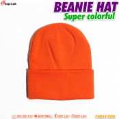 Beanie Hat หมวกไหมพรหม สีจี๊ดจ๊าด ไอเทมฮอตใส่ไปเที่ยวในฤดูหนาว No.F5Ah14-0028