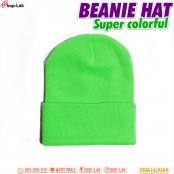 Beanie Hat หมวกไหมพรหม สีจี๊ดจ๊าด ไอเทมฮอตใส่ไปเที่ยวในฤดูหนาว No.F5Ah14-0028