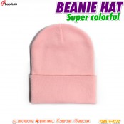 Beanie Hat หมวกไหมพรหม สีจี๊ดจ๊าด ไอเทมฮอตใส่ไปเที่ยวในฤดูหนาว No.F5Ah14-0028