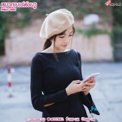 หมวกไบเล่ หมวกเบเร่ต์ Wool Beret หมวกสวย ทรงคลาสสิค สไตล์สาวปารีเซียง No.F5Ah31-0001