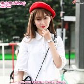 หมวกไบเล่ หมวกเบเร่ต์ Wool Beret หมวกสวย ทรงคลาสสิค สไตล์สาวปารีเซียง No.F5Ah31-0001