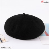 หมวกเบเร่ต์จิตรกรขนวู Beret  เนื้อผ้าอยู่ตัวไม่อ่อน ใส่ได้ทุกขนาดศรีษะ สไตล์คลาสสิก หมวกเบเร่ต์ผู้หญิง No.F5Ah31-0021