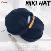 Miki Hat หมวกมิกิ ลาย "FOUNDED 1986" หมวกวินเทจย้อนยุค 1986  หมวกทรงกลมไม่มีปีก หมวกแตงโม สีพื้น No.F5Ah31-0059