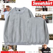 Sweatshirt เสื้อยืดคอกลมแขนยาว เสื้อสเวตเตอร์ ผ้าสำลี เสื้อเปล่าแขนยาว ใส่สบาย สไตล์อเมริกัน No.F5Cs01-0931