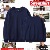 Sweatshirt เสื้อยืดคอกลมแขนยาว เสื้อสเวตเตอร์ ผ้าสำลี เสื้อเปล่าแขนยาว ใส่สบาย สไตล์อเมริกัน No.F5Cs01-0931