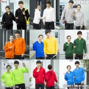 เสื้อกันหนาว มีฮู้ด แบบซิป ผ้าวอร์ม สีพื้น มีหลากสี หลายไซส์ให้เลือก เสื้อฮู้ดแขนยาวสไตล์อเมริกัน HOODIE No.F5Cs04-0760