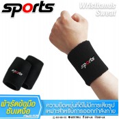 ผ้ารัดข้อมือ ซับเหงื่อ ระหว่างออกกำลังกาย ปักลาย SPORT No.F7Aa35-0189