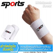 ผ้ารัดข้อมือ ซับเหงื่อ ระหว่างออกกำลังกาย ปักลาย SPORT No.F7Aa35-0189