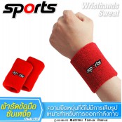 ผ้ารัดข้อมือ ซับเหงื่อ ระหว่างออกกำลังกาย ปักลาย SPORT No.F7Aa35-0189