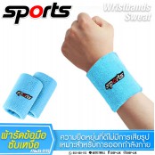 ผ้ารัดข้อมือ ซับเหงื่อ ระหว่างออกกำลังกาย ปักลาย SPORT No.F7Aa35-0189