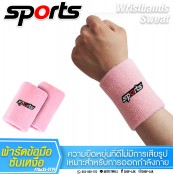 ผ้ารัดข้อมือ ซับเหงื่อ ระหว่างออกกำลังกาย ปักลาย SPORT No.F7Aa35-0189