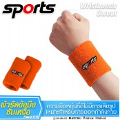 ผ้ารัดข้อมือ ซับเหงื่อ ระหว่างออกกำลังกาย ปักลาย SPORT No.F7Aa35-0189