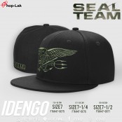 หมวกฮิปฮอป หมวก HIPHOP เต็มใบ ลาย Navy Seal Team หมวกฮิปฮอปลายทหาร No.F7Ah47-0075