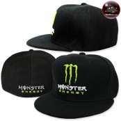 หมวกฮิปฮอปเต็มใบ Monster Energy หมวก Hiphop ไซส์ หมวกฮิปฮอป Monster หมวกปีกตรงสวยๆ No.F7Ah47-0095