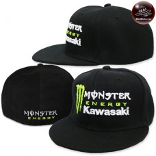 หมวกฮิปฮอปเต็มใบ Monster Kawasaki หมวก Hiphop ไซส์ หมวกฮิปฮอป Monster สวยๆ NoF7Ah47-0098