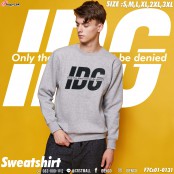 Sweatshirt เสื้อแขนยาวคอกลม ลาย IDG  ผ้าสำลี สเวตเตอร์แบรนด์ IDENGO สวยๆ สไตล์ยุโรป No.F7Cs01-0119