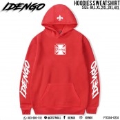 HOODIE flex hoodie sweatshirt with IDENGO Old School pattern (glow in the dark) No.F7Cs04-0200