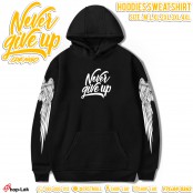 เสื้อแจ๊คเก็ตแขนยาวมีฮู้ดผ้าสำลีFlex "Never Give Up" สไตล์ยุโรป 3 สี สุดจิ๊ดSWEATSHIRTS & HOODIES No.F7Cs04-0362