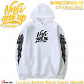 เสื้อแจ๊คเก็ตแขนยาวมีฮู้ดผ้าสำลีFlex "Never Give Up" สไตล์ยุโรป 3 สี สุดจิ๊ดSWEATSHIRTS & HOODIES No.F7Cs04-0362