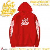 เสื้อแจ๊คเก็ตแขนยาวมีฮู้ดผ้าสำลีFlex "Never Give Up" สไตล์ยุโรป 3 สี สุดจิ๊ดSWEATSHIRTS & HOODIES No.F7Cs04-0362