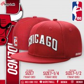 หมวก HipHop เต็มใบ สีแดง/สีดำ สไตล์ชาวอเมริกา ชาวบาสเก็คบอลหรือชาวฮิปฮอป ลาย CHICAGO  No.F7Ah47-0051 และ F7Ah47-0065