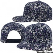 หมวก HipHop ลายดอกไม้ สินค้ามี 3 สี   No.F5Ah47-0087