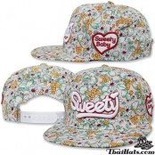 หมวก HipHop Sweety Cap ลายดอก  No.F5Ah47-0131