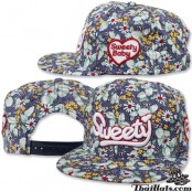 หมวก HipHop Sweety Cap ลายดอก  No.F5Ah47-0131