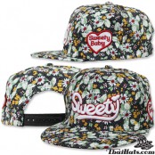 หมวก HipHop Sweety Cap ลายดอก  No.F5Ah47-0131