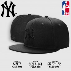  HIPHOP hat, full Cap , black HIPHOP hat, NY logo, black embroidery, all 3 SIZE NO. F1Ah47-0418