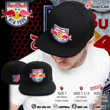 Full HIPHOP Hat, Black HIPHOP Hat, RedBull NewYork Logo, Beautiful Embroidery, All 3 SIZE No.F7Ah47-0106
