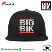 หมวกHIPHOP แฟชั่น  หมวกHIPHOPเต็มใบ   หมวกHipHop BIGBIK สีดำ No.FF7Ah47-0036