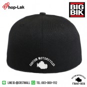 หมวกHIPHOP แฟชั่น  หมวกHIPHOPเต็มใบ   หมวกHipHop BIGBIK สีดำ No.FF7Ah47-0036