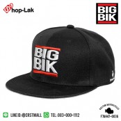 หมวกHIPHOP แฟชั่น  หมวกHIPHOPเต็มใบ   หมวกHipHop BIGBIK สีดำ No.FF7Ah47-0036