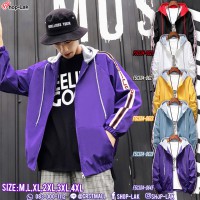 Hooded Jacket, Sports Jacket with hood to add effect to the shirt as well. 3-color colorful tab with 5 colors No. F5Cs04-0621