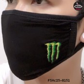 ผ้าปิดปากสีดำลาย monster  No.F5Ac25-0151