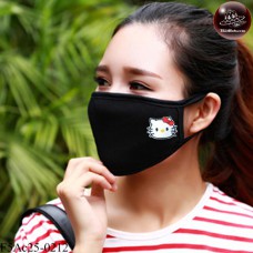 Black fabric Korean black fabric fashion. Black Nose Kitty black glove Soft texture with soft filter inside. No.F5Ac25-0212