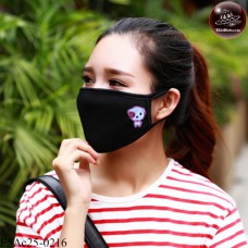 Fashion fabric Black gag I love the pink dog. No.F5Ac25-0216
