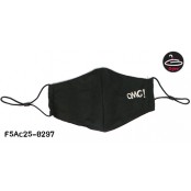 ผ้าปิดปากสีดำลาย OMG สามารถปรับขนาดได้ ด้านในผ้ากรองอย่างดี No.F5Ac25-0297