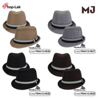 MJ Michael's hat, flannel band with 4 colors No.F5Ah12-0027