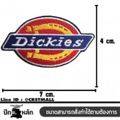 อาร์มปักลาย DICKIES /Size 7*4cm  ติดเสื้อติดหมวก ติดสินค้าแฟชั่น งาน DIY เสื้อผ้า งานปักระเอียด No.P7Aa52-0438