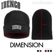 หมวกไหมพรมปักลาย IDENGO ขาว (ใส่ได้ทั้งชายและหญิง) มี 6 สี ให้เลือก Beanie Hat No.F7Ah14-0076