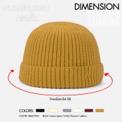 หมวกไหมพรม ทรงสั้น กันหนาว (ใส่ได้ทั้งชายและหญิง) มี 6 สี ให้เลือก beanie hat  (F5Ah14-0253)