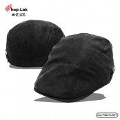 หมวกติงลี่สีดำผ้าลูกฟูกสีดำ เนื้อผ้ายืดด้านในเป็นฟองน้ำหนานุ่มใส่สบาย No F5Ah11-0071
