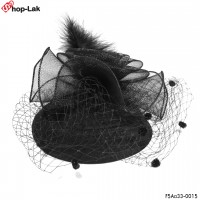 Air mesh hat, rose roll Hair clip Hair clip, hat, mesh, vintage hair stick, No.F5Aa33-0015