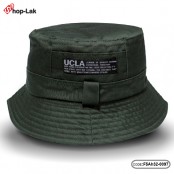 หมวกปีกรอบ หมวก Bucket hat หมวกUCLA สีเขียวขี้ม้า No.F5Ah32-0097
